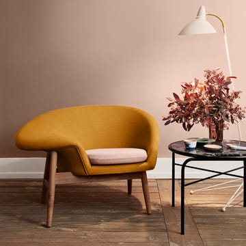 Fauteuil Fried Egg - Dark ochre-pale rose - Warm Nordic