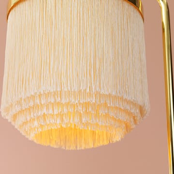 Lampadaire Fringe - cream white, acier plaqué laiton - Warm Nordic