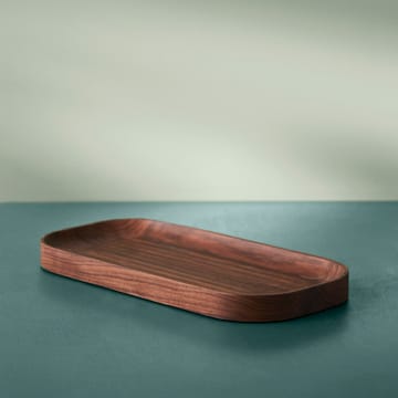 Plateau Carved Wood oval - Noyer - Warm Nordic