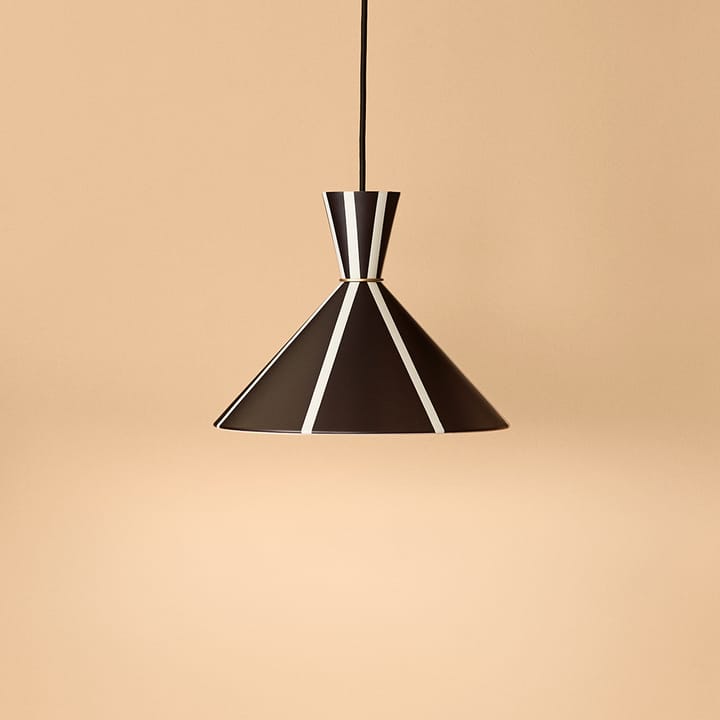 Suspension Bloom, black noir/warm white, stripe Warm Nordic