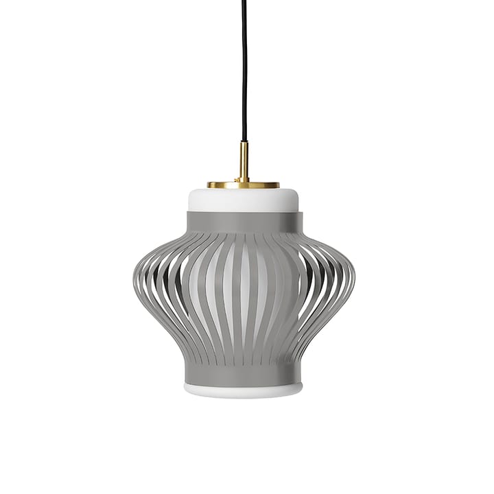 Suspension Opal Lamella - sky grey, opale sablée - Warm Nordic