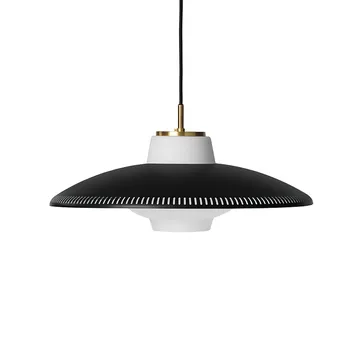 Suspension Opal Shade - black noir, opale sablée - Warm Nordic