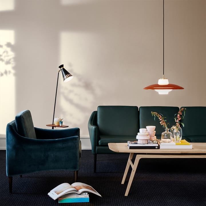 Suspension Opal Shade, black noir, opale sablée Warm Nordic