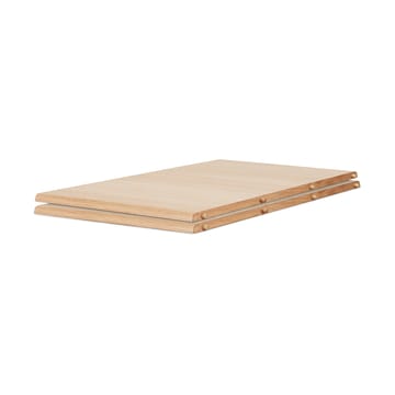 Table à manger Evermore avec 2 rallonges de 45 cm chacune - Natural oak, 160 cm - Warm Nordic