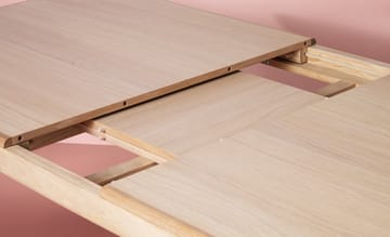 Table à manger Evermore avec 2 rallonges de 45 cm chacune - Natural oak, 160 cm - Warm Nordic