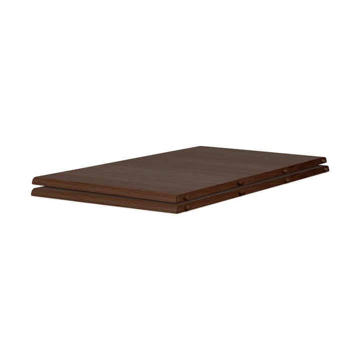 Table à manger Evermore avec 2 rallonges de 45 cm chacune, Oiled walnut, 160 cm Warm Nordic