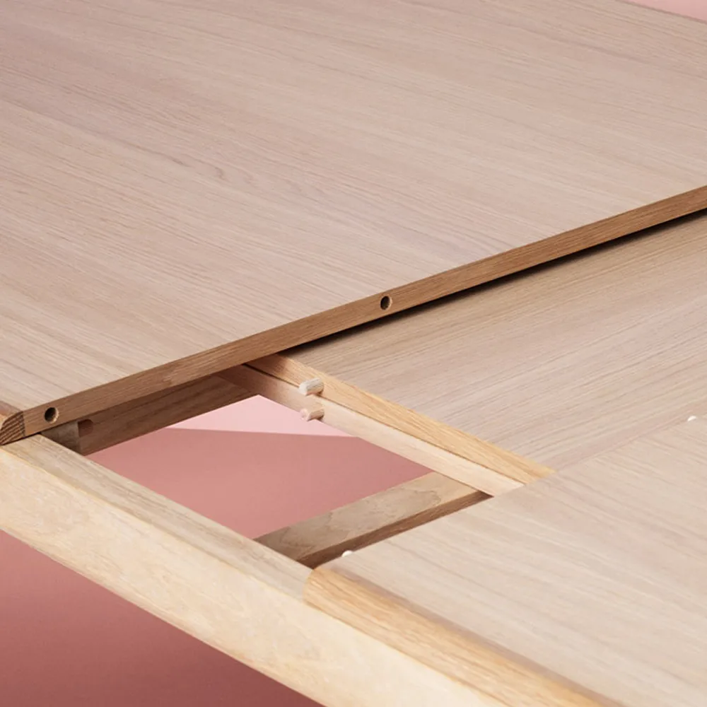 Table à manger Evermore, chêne huilé blanc, 160 cm Warm Nordic