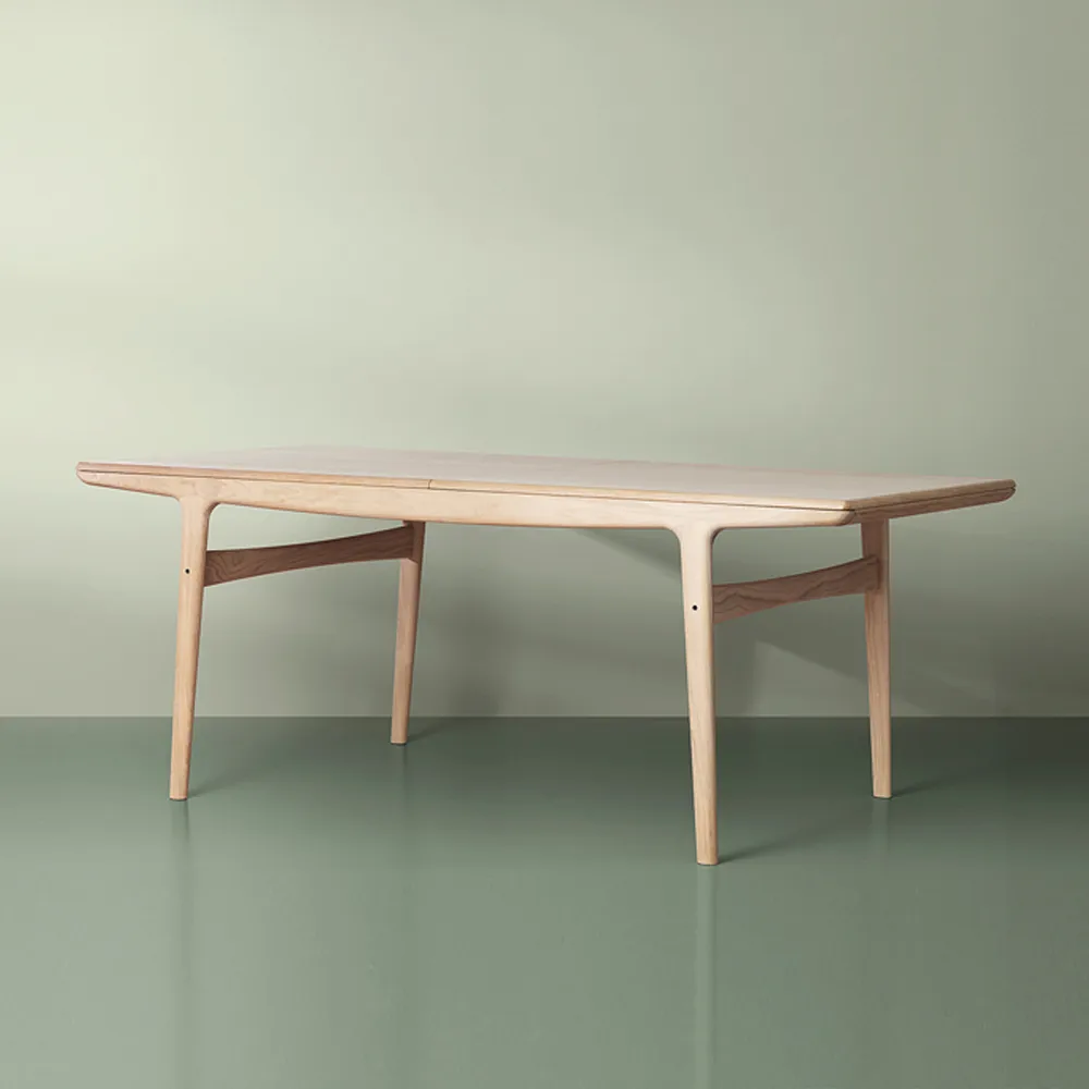 Table à manger Evermore, chêne huilé blanc, 160 cm Warm Nordic