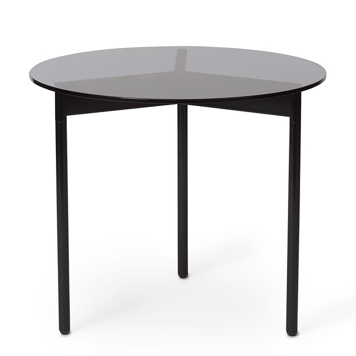 Table basse From Above Ø52 cm base noire - Gris - Warm Nordic