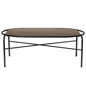 Table basse ovale Secant granit - Antique brown - Warm Nordic