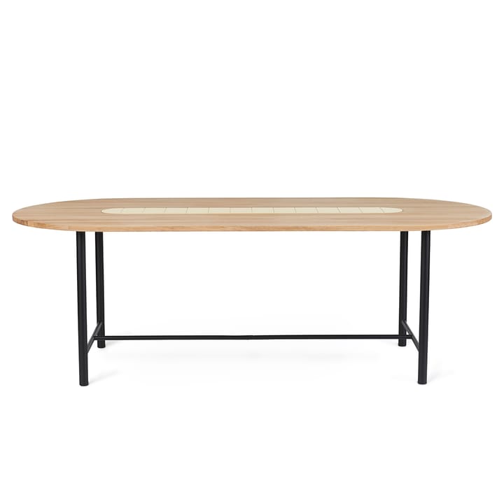Table Be My Guest 220 cm, Chêne huilé blanc-jaune Warm Nordic