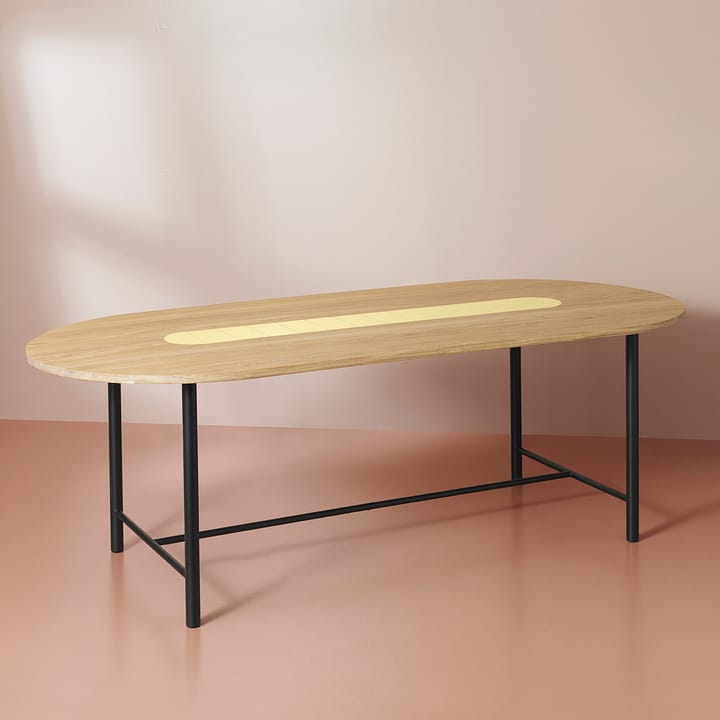Table Be My Guest 220 cm, Chêne huilé blanc-jaune Warm Nordic