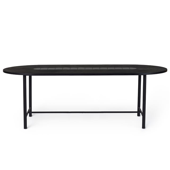 Table Be My Guest 220 cm - Chêne huilé noir-noir - Warm Nordic