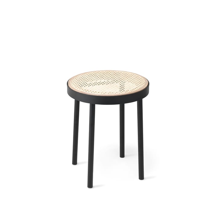 Tabouret Be My Guest - rotin, structure en acier noir - Warm Nordic