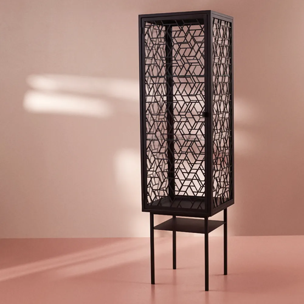 Vitrine Enigma, noir Warm Nordic
