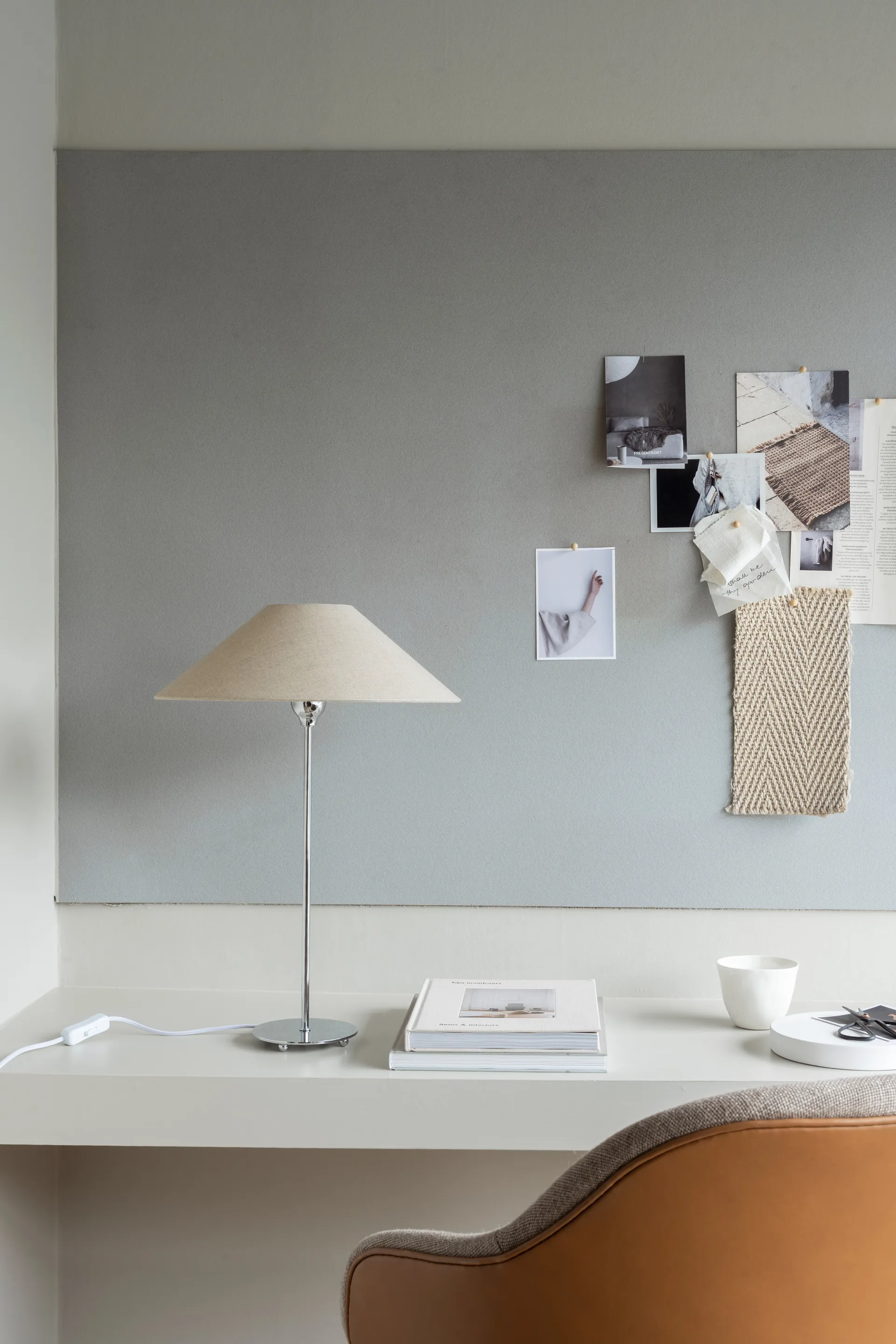 Abat-jour Basic flat Ø36 cm, Natural Watt & Veke