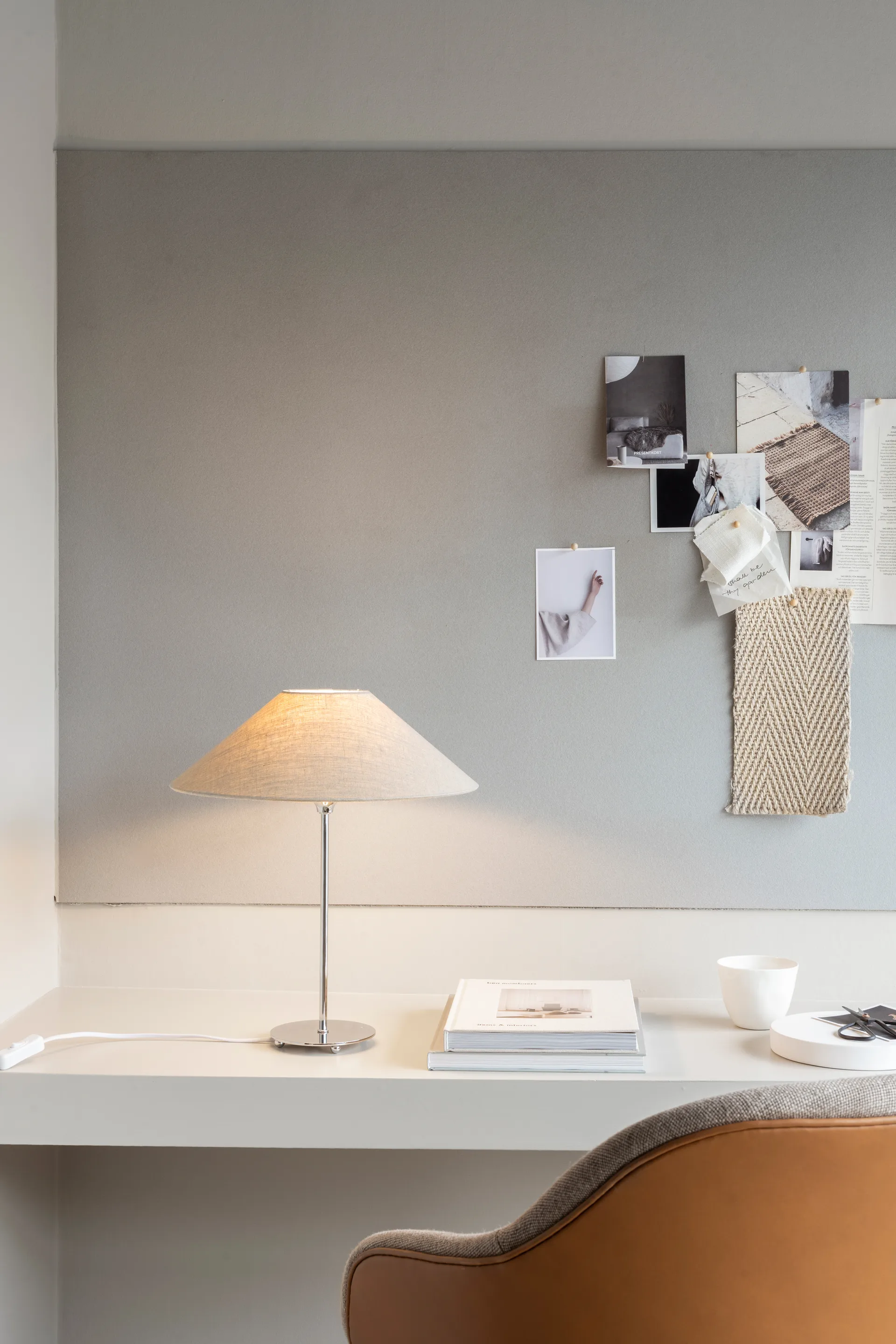 Abat-jour Basic flat Ø36 cm, Natural Watt & Veke