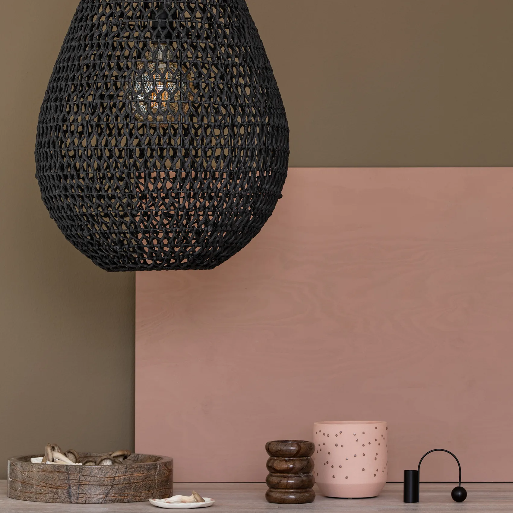 Abat-jour Buster Ø 45 cm, Noir Watt & Veke