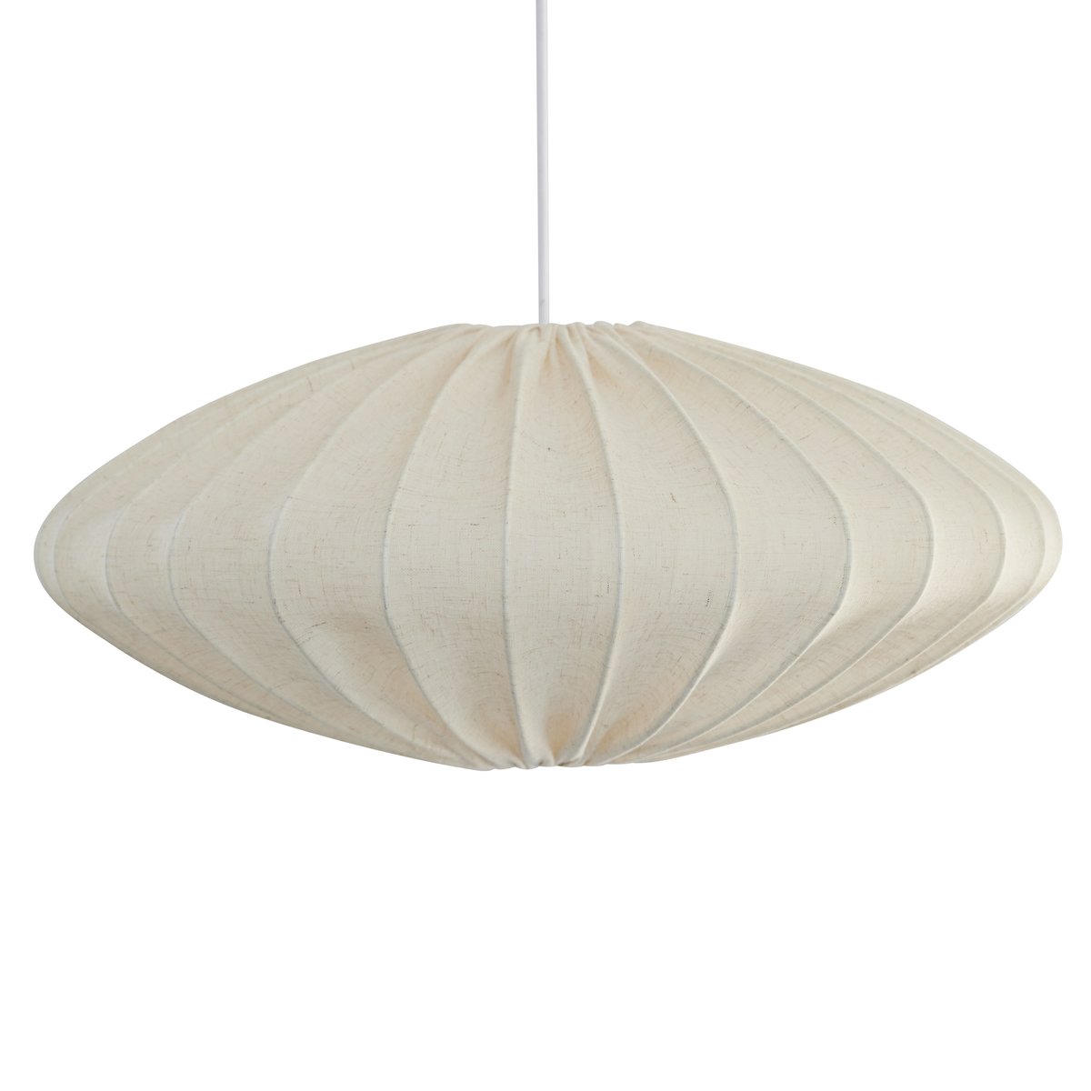 watt & veke abat-jour ellipse 65 cm lin natural