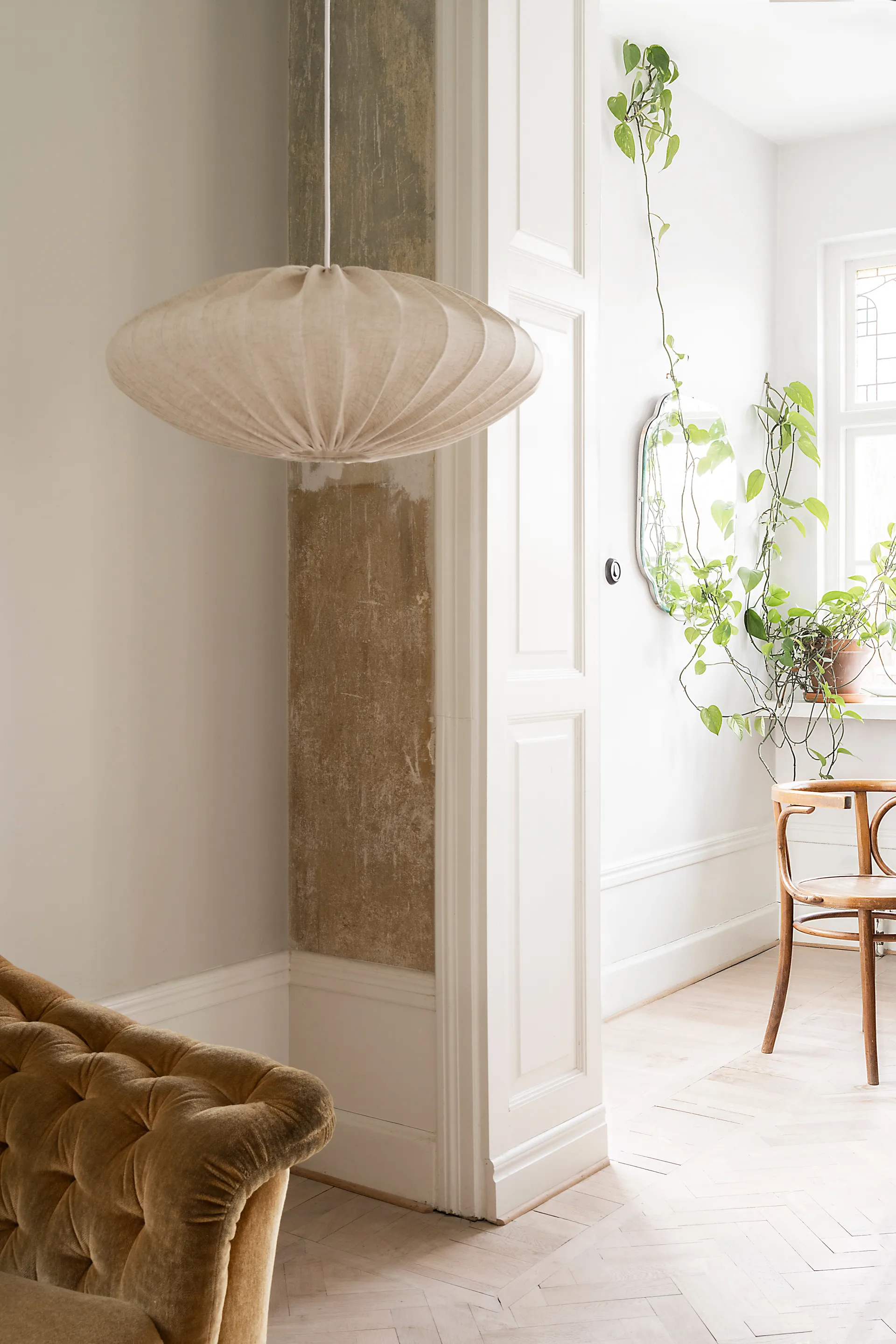 Abat-jour Ellipse 65 cm lin, Natural Watt & Veke