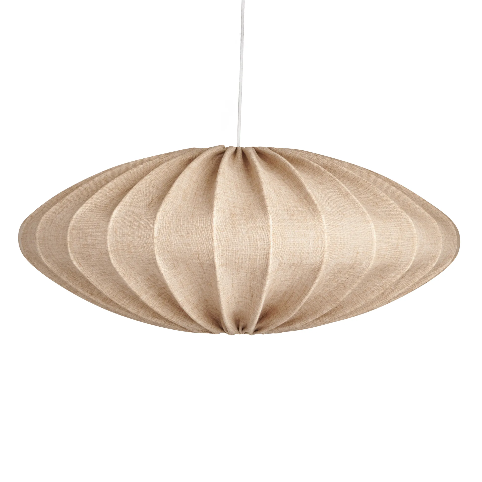 Abat-jour Ellipse 65 cm lin, Sable Watt & Veke