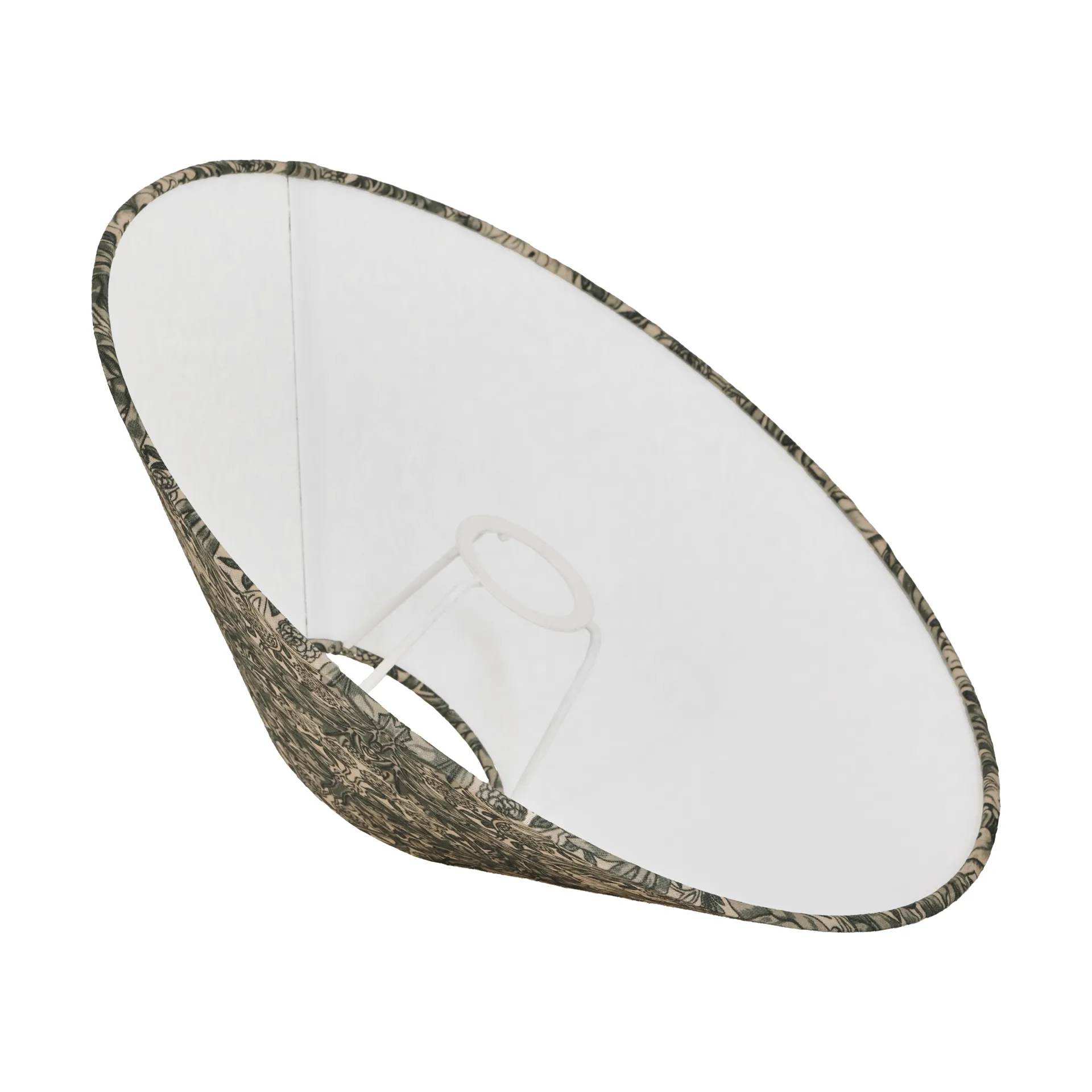 Abat-jour Flat shade, African marigold green, Ø36x10 cm Watt & Veke