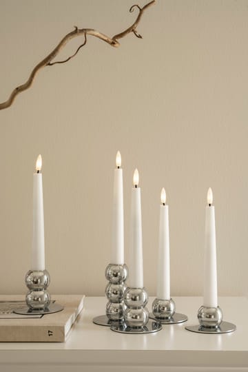 Bougeoir combinable Lykke incluant 5 lampes LED - Chrome - Watt & Veke