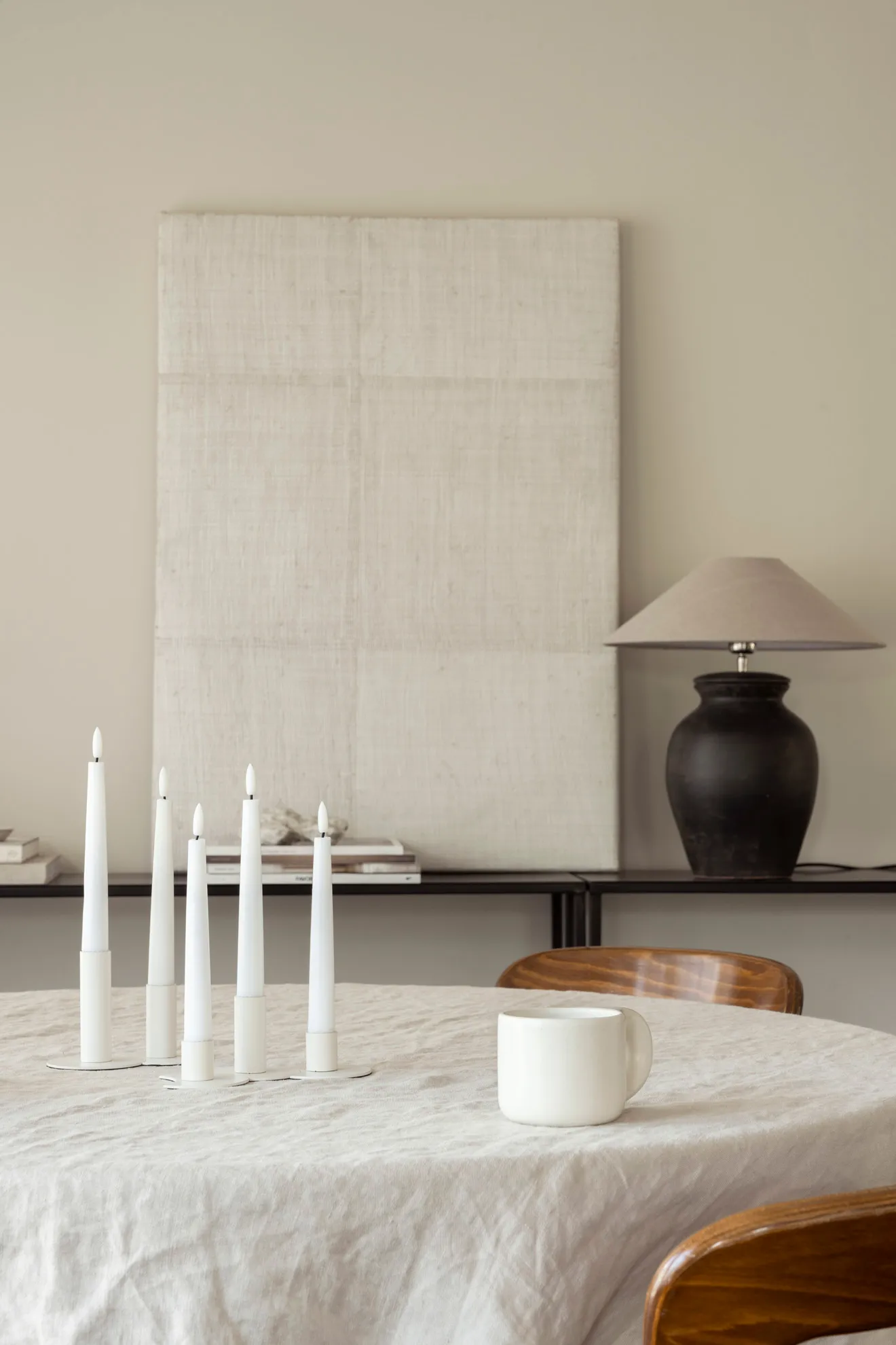 Bougeoir combinable Lykke incluant 5 lampes LED, White Watt & Veke