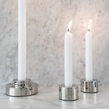 Bougeoir Helix Lot de 2 - Chrome brillant - Watt & Veke