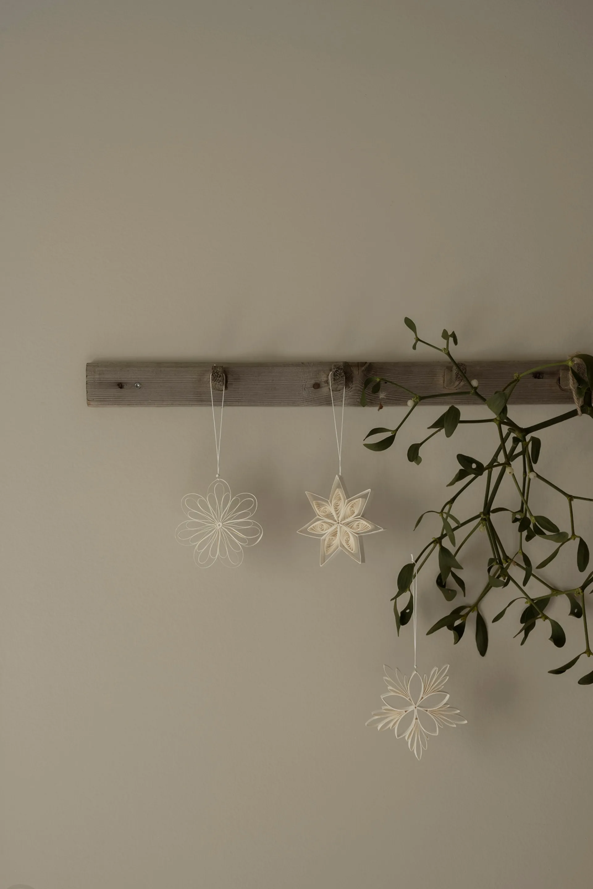 Décoration de Noël à suspendre Star mix, lot de 3, Blanc Watt & Veke