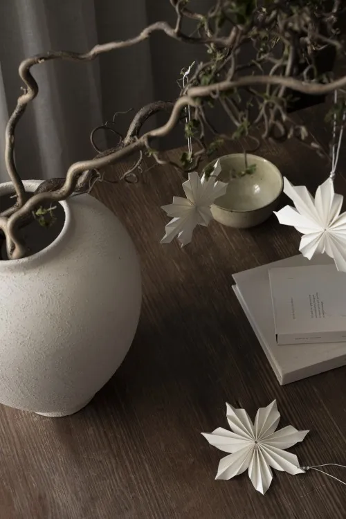 Décoration de Noël Aurora Lot de 3, White-brown Watt & Veke