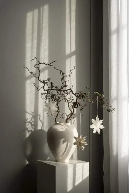 Décoration de Noël Aurora Lot de 3, White-brown Watt & Veke