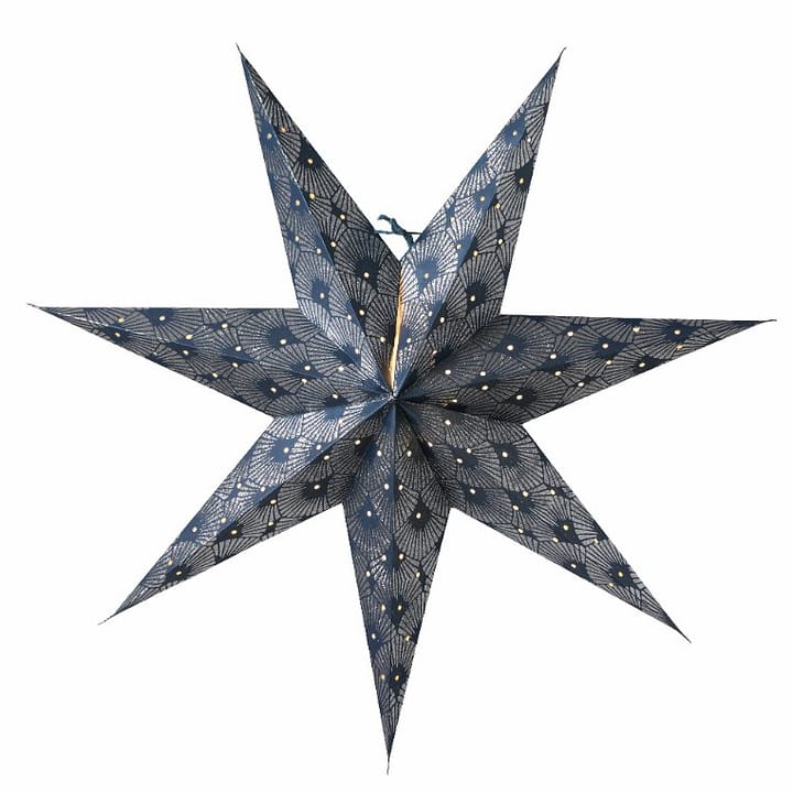 Étoile de l'avent 60 cm Silvia - bleu-argent - Watt & Veke