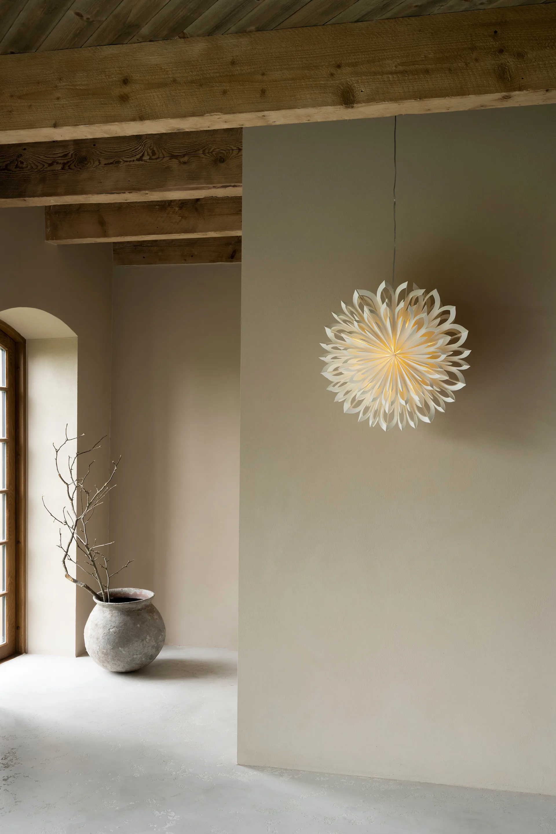 Étoile de l'Avent Clara Ø 50 cm, Blanc Watt & Veke