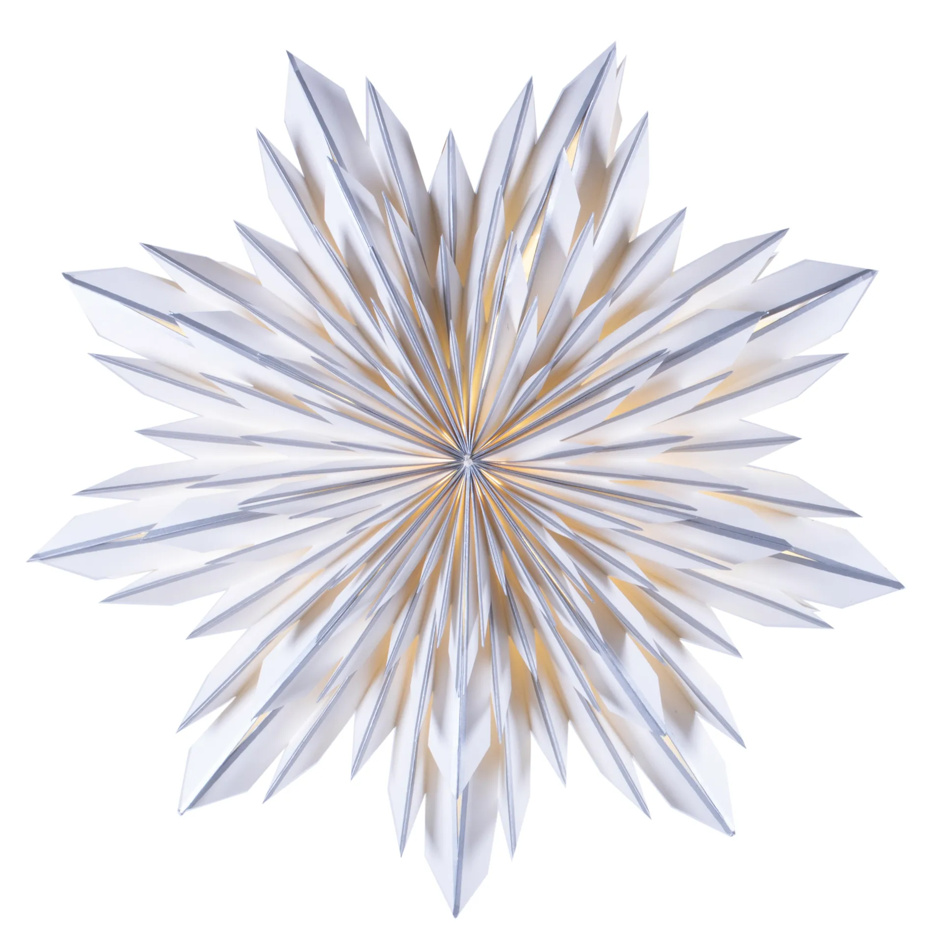 Etoile de l'avent Elsa 60 cm, Argenté-blanc Watt & Veke