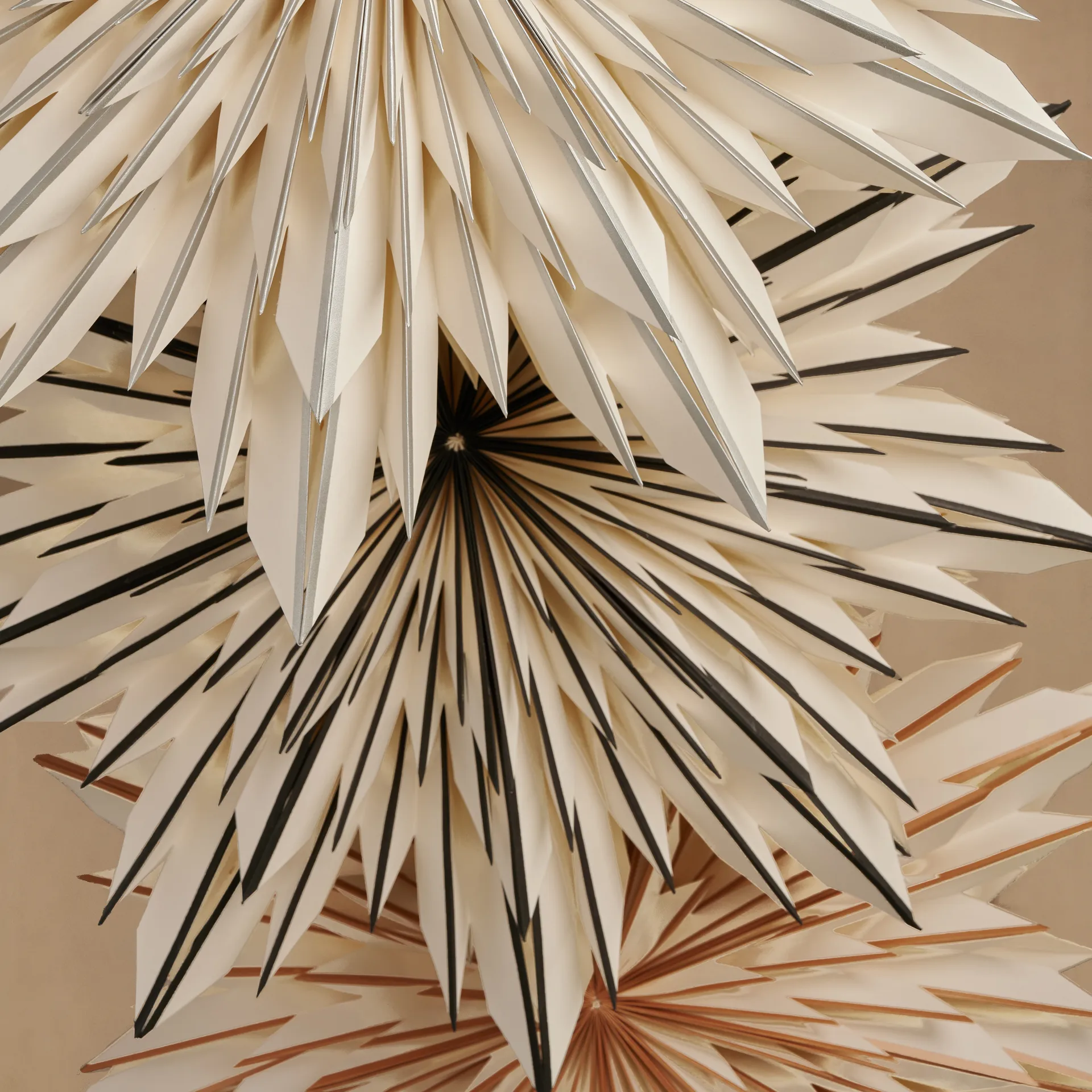 Etoile de l'avent Elsa 60 cm, Doré-blanc Watt & Veke