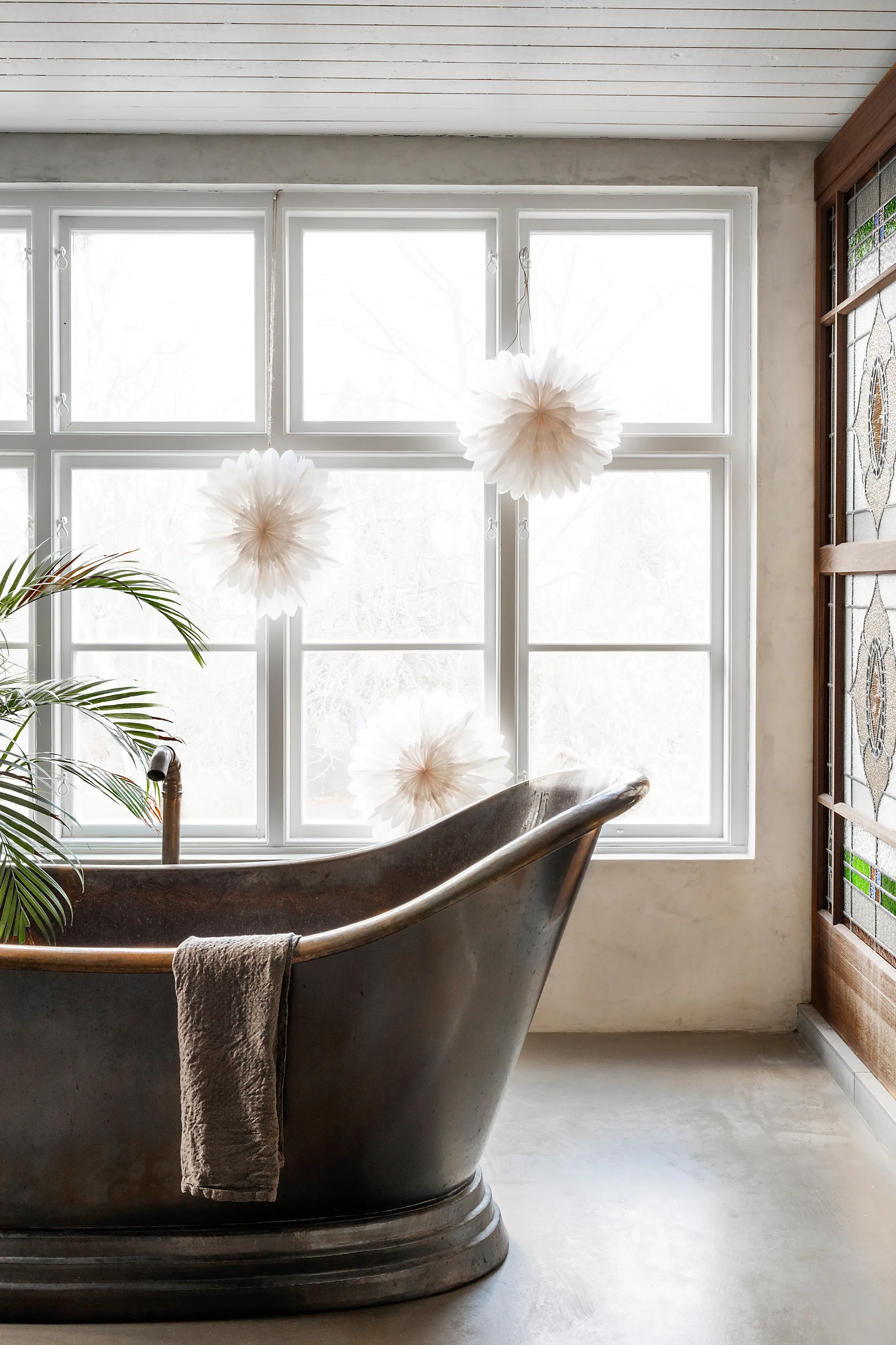 Etoile de l'avent Lotus Ø44 cm, Blanc Watt & Veke