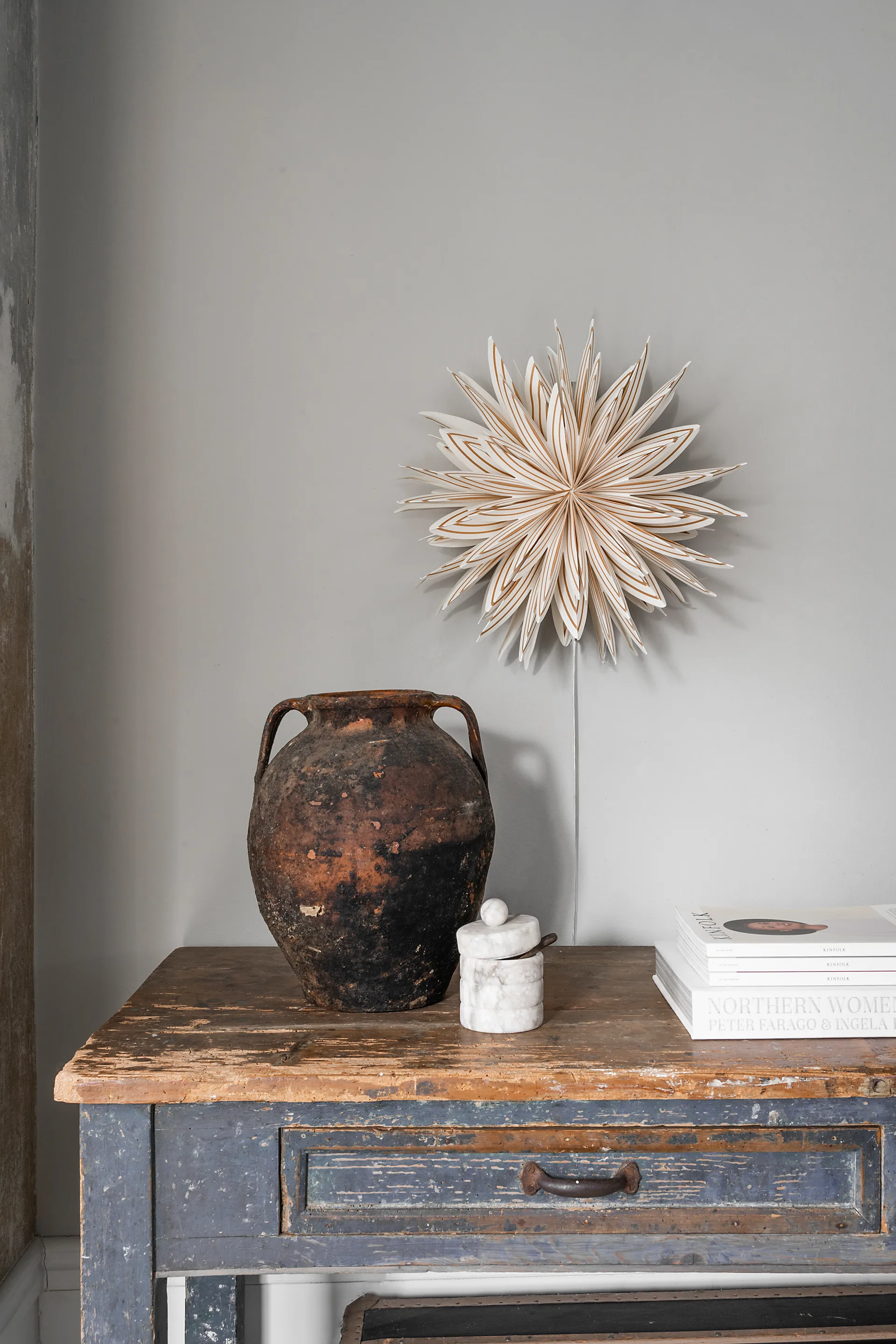 Etoile de l'avent Lovisa Ø50 cm, Blanc-doré Watt & Veke