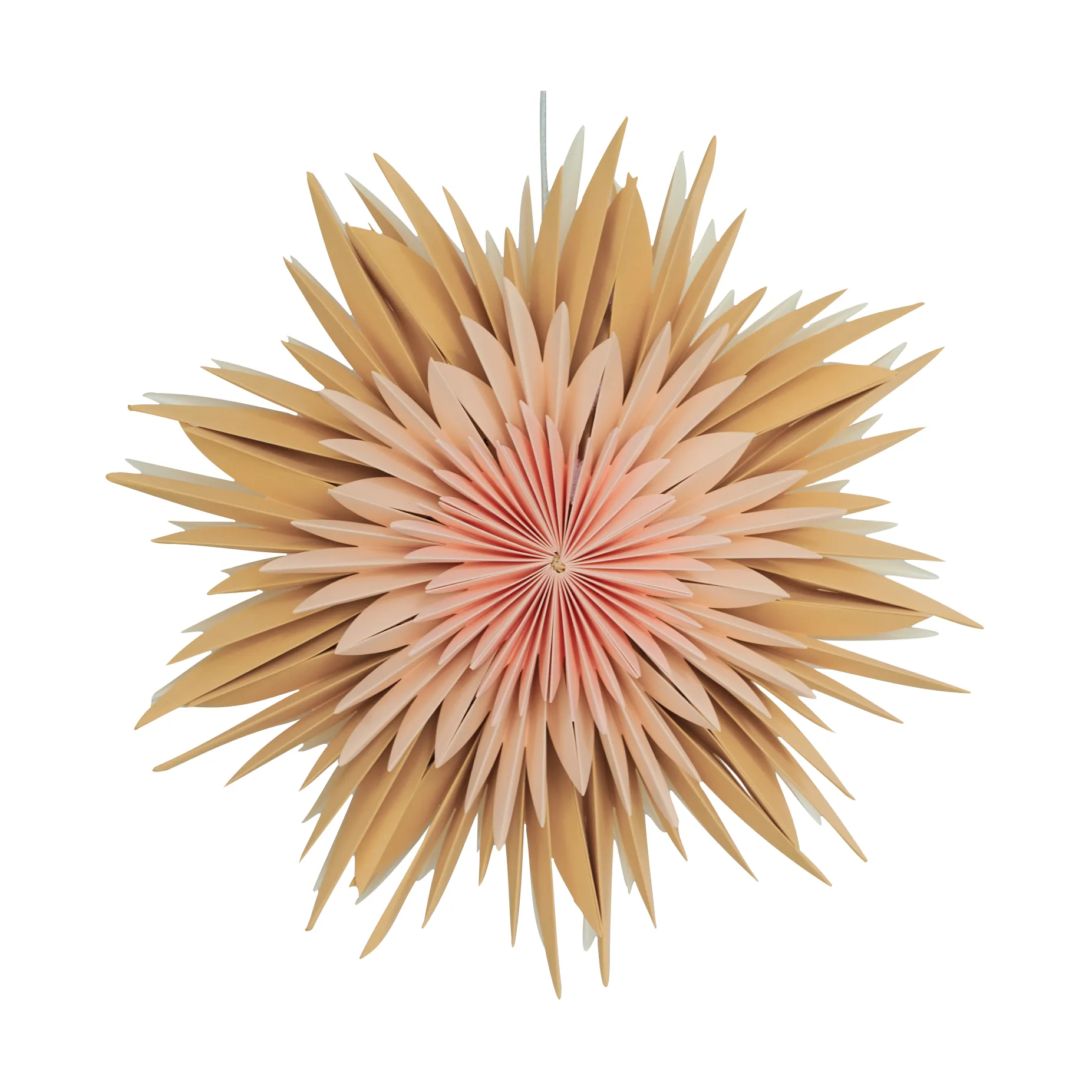 Étoile de l'avent Maja Ø50 cm, Orange Watt & Veke