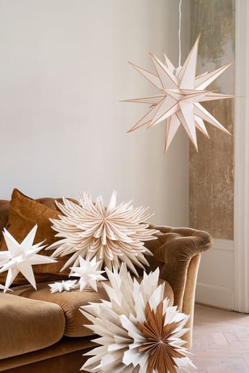 Etoile de l'avent Marta Ø60 cm - Blanc-marron - Watt & Veke