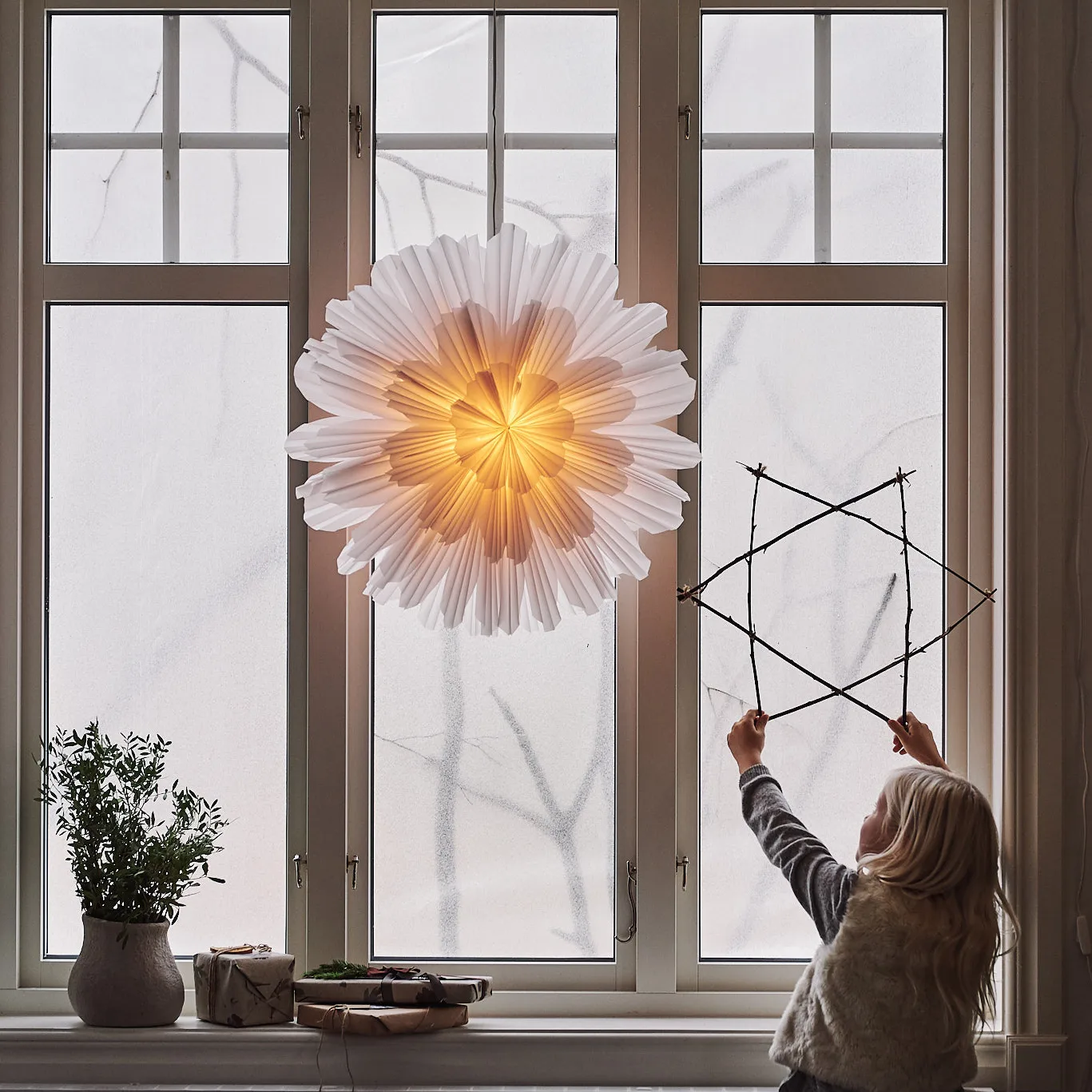 Étoile de l'Avent Snöblomma, 68 cm Watt & Veke