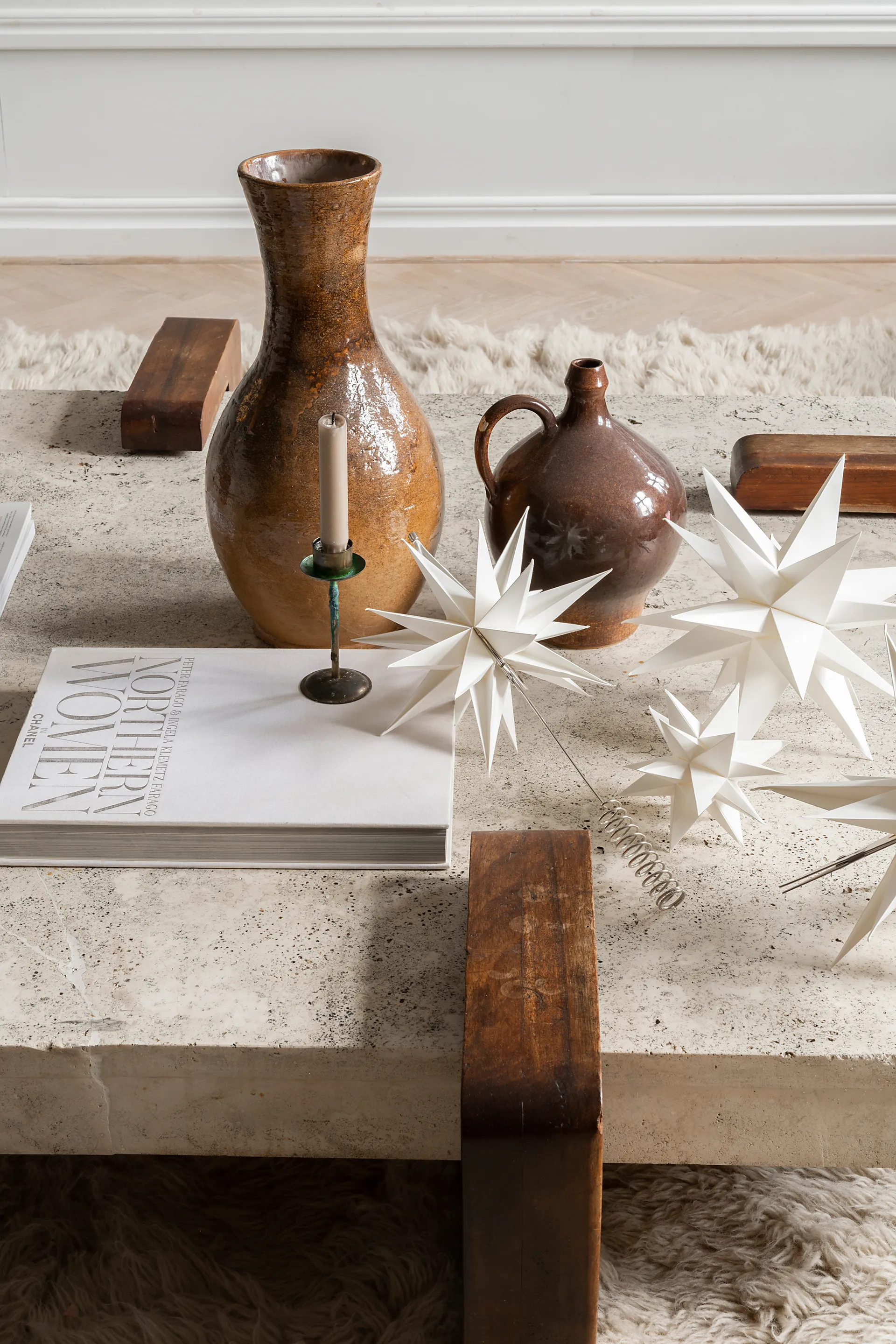 Etoile de l'avent Sputnik Ø15 cm, Blanc Watt & Veke