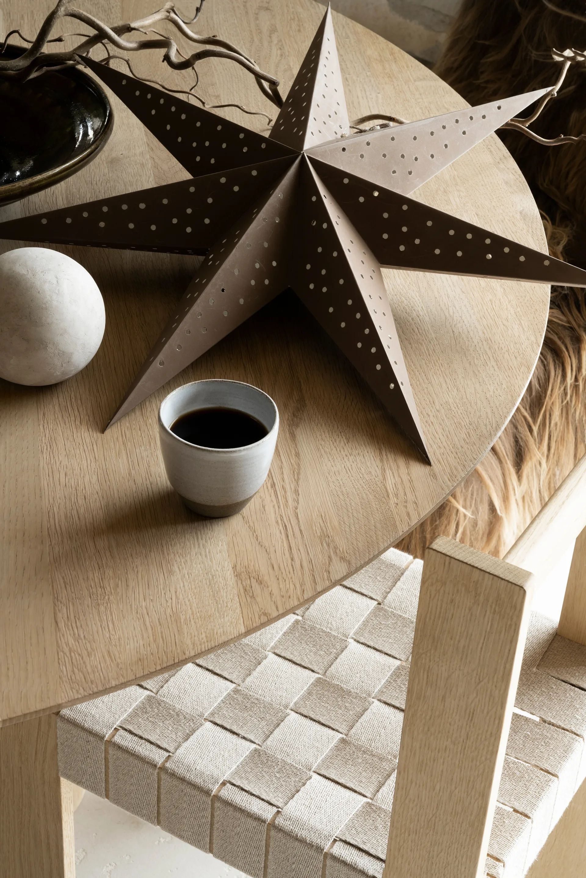 Étoile de l'Avent Stella moka, Ø 60 cm Watt & Veke