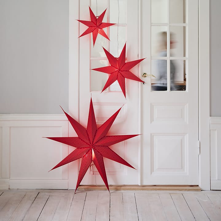 Étoile de Noël Aino slim rouge - 100 cm - Watt & Veke
