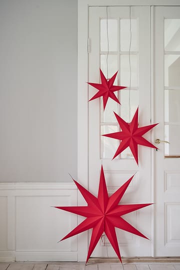 Étoile de Noël Aino slim rouge - 80 cm - Watt & Veke