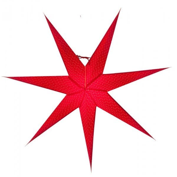 Étoile de Noël Aino slim rouge - 80 cm - Watt & Veke