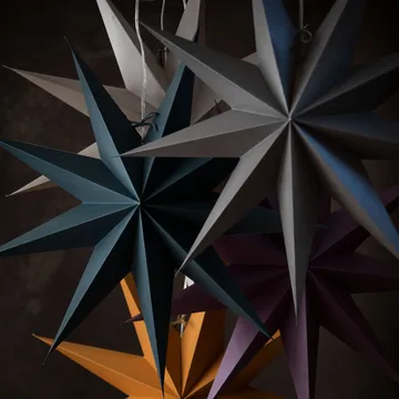 Étoile de Noël Boris 70 cm - Petrolium - Watt & Veke