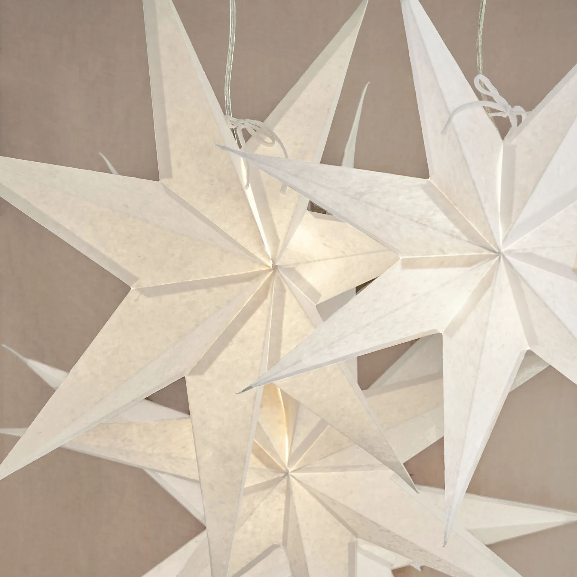 Étoile de Noël Greta blanc, 60 cm Watt & Veke