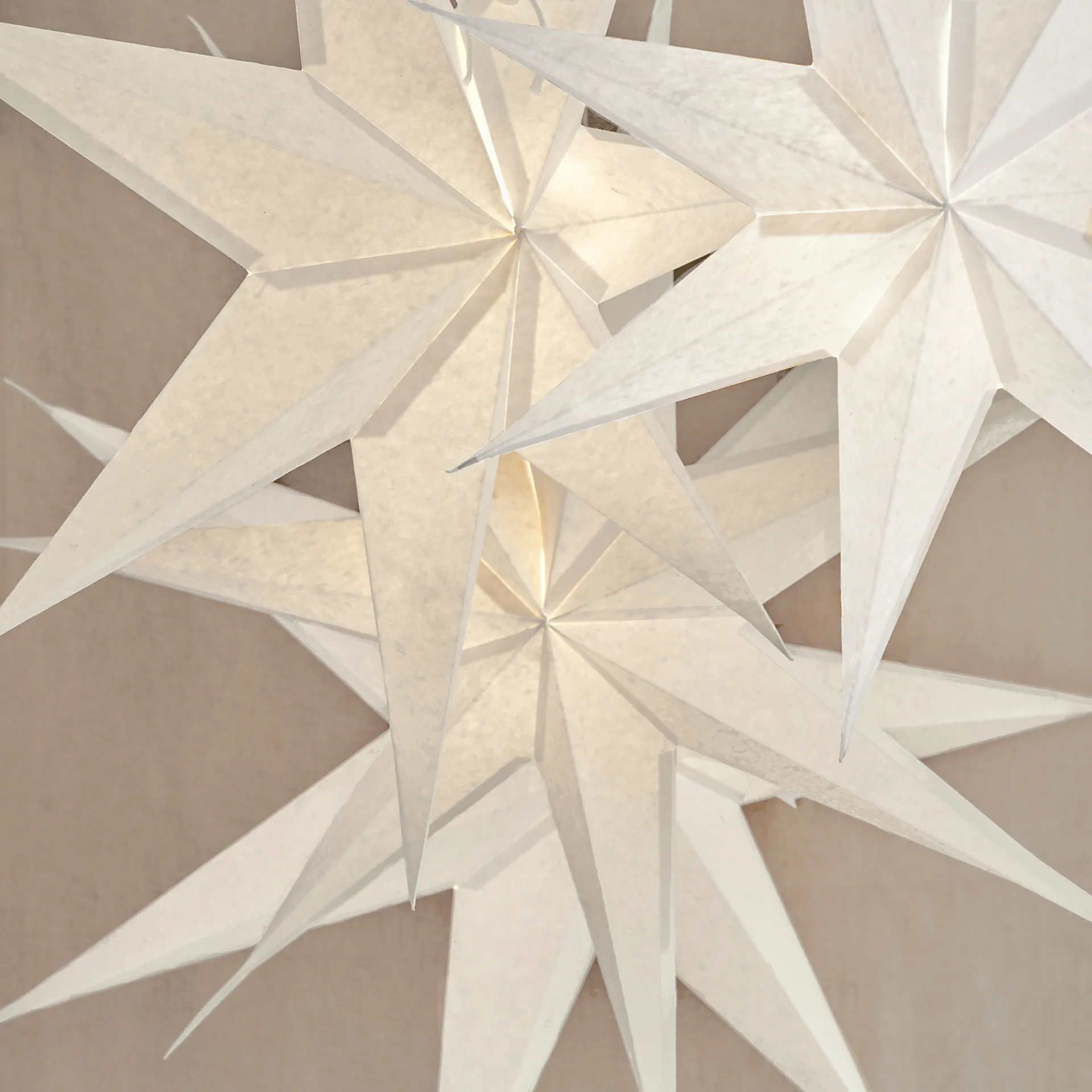 Étoile de Noël Greta blanc, 80 cm Watt & Veke
