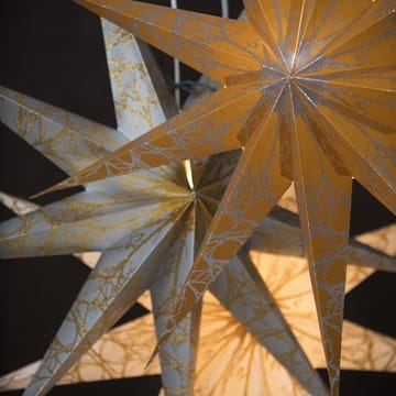 Étoile de Noël Iris slim 80 cm - Blanc-doré - Watt & Veke